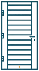 Icon Cửa sắt giả gỗ
