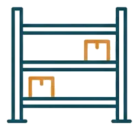 Icon kệ sắt, khung nhà xưởng