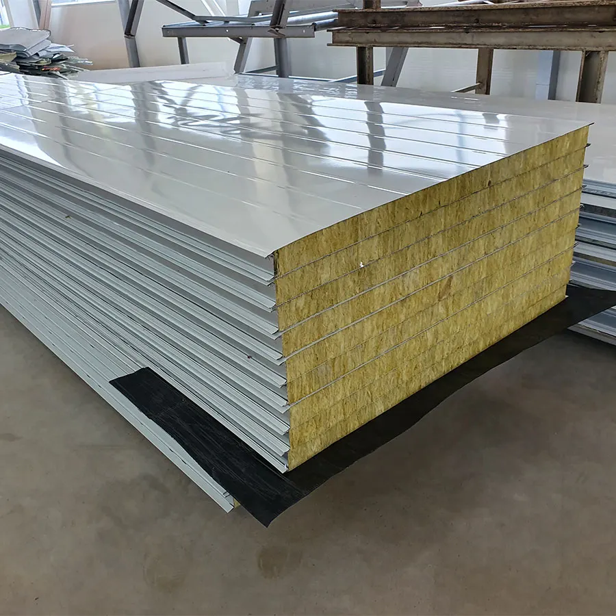 Tấm panel rockwool thực tế dùng làm vách
